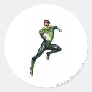 Green Lantern - Fully Rendered,  Jumping Classic Round Sticker