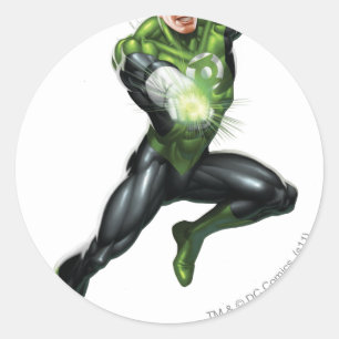 Green Lantern - Fully Rendered,  Jumping Classic Round Sticker