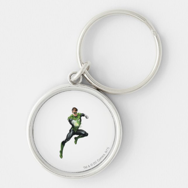 Green Lantern - Fully Rendered,  Jumping Keychain (Front)