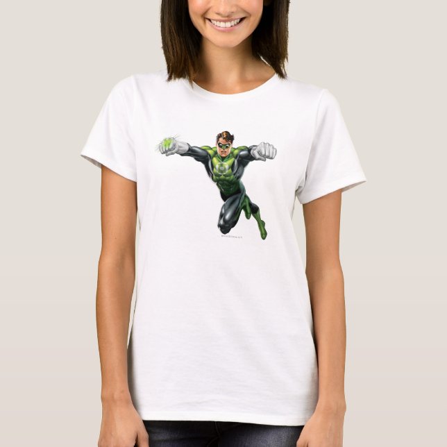 Green Lantern - Fully Rendered,  Looking Forward T-Shirt (Front)