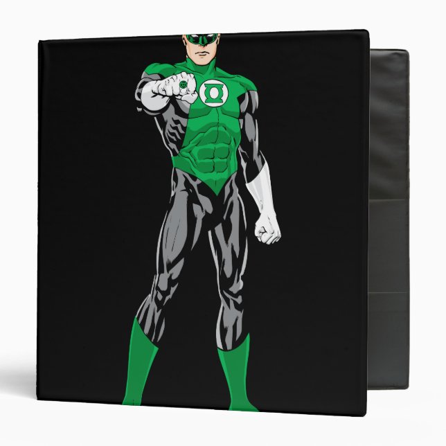 Green Lantern - Fully Rendered,  Standing Binder (Front/Inside)
