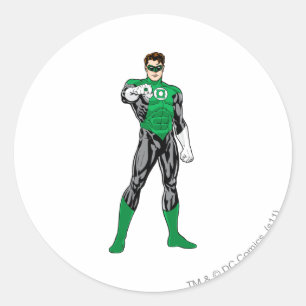 Green Lantern - Fully Rendered,  Standing Classic Round Sticker