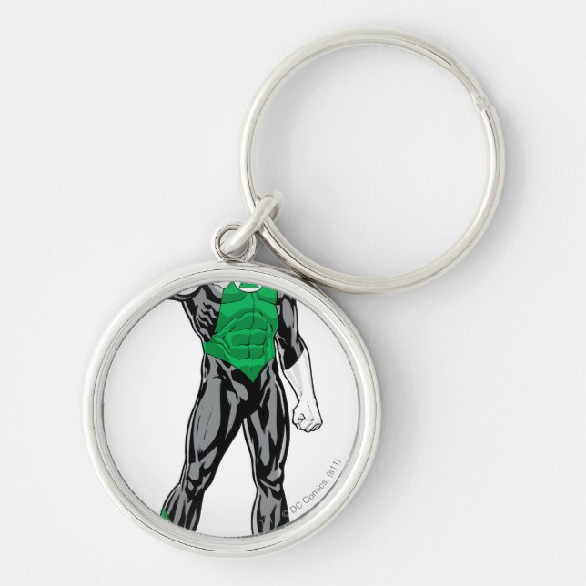 Green Lantern - Fully Rendered,  Standing Keychain (Front)