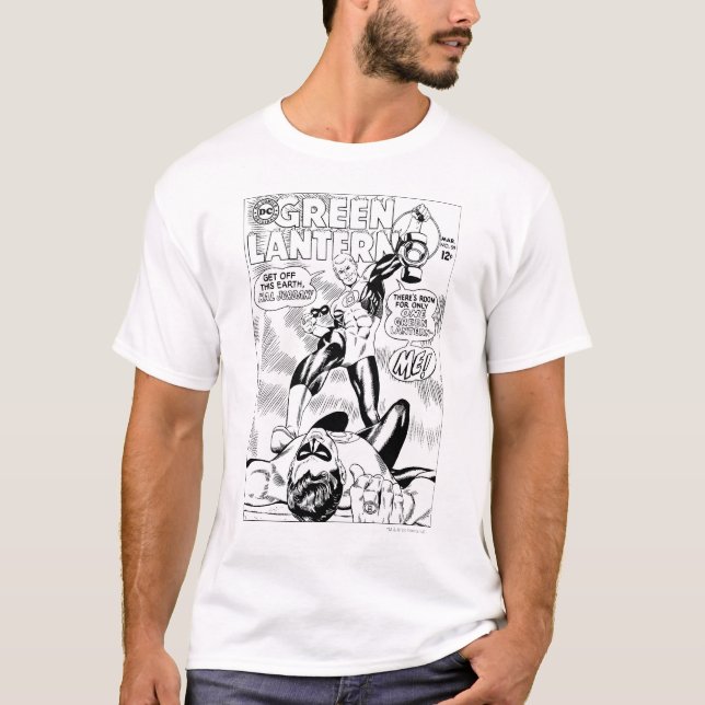 Green Lantern - Get Off this Earch Hal Jordan, Bla T-Shirt (Front)