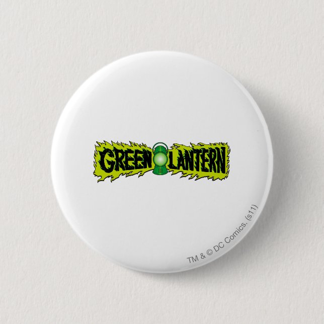 Green Lantern - Glowing Lantern 2 2 Inch Round Button (Front)