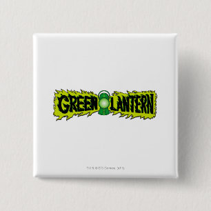 Green Lantern - Glowing Lantern 2 2 Inch Square Button