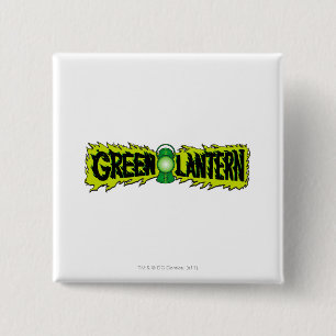 Green Lantern - Glowing Lantern 2 Inch Square Button