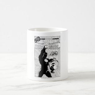 Green Lantern - Glowing Lantern, Black and White Coffee Mug