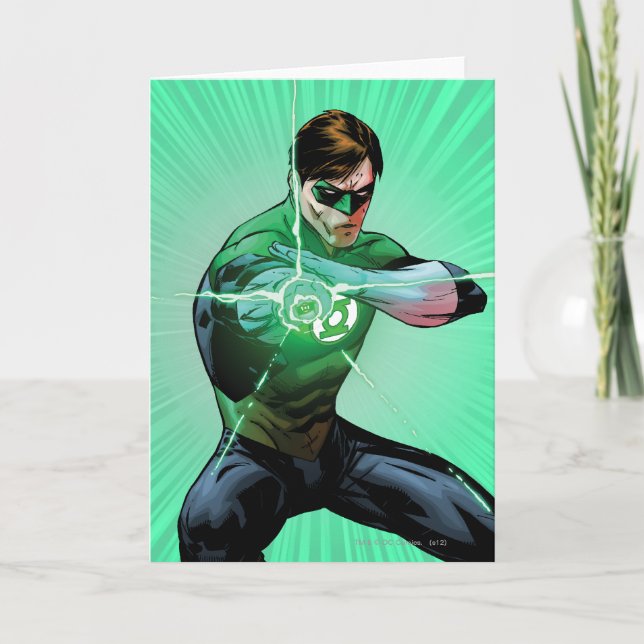 Green Lantern & Glowing Ring Card (Front)