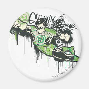 Green Lantern Graffiti Character Magnet