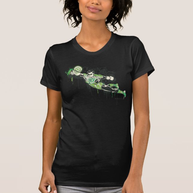 Green Lantern Graffiti Character T-Shirt (Front)