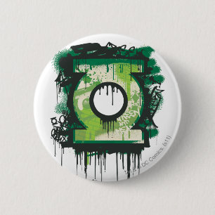 Green Lantern Graffiti Symbol 2 Inch Round Button