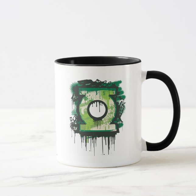 Green Lantern Graffiti Symbol Mug (Right)