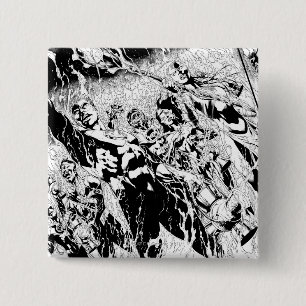 Green Lantern Group 2 Inch Square Button