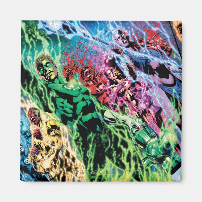 Green Lantern Group - Colour Magnet (Front)