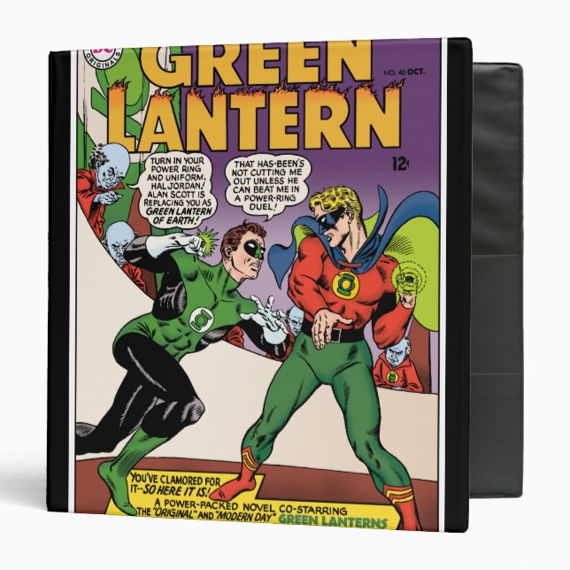 Green Lantern in the ring Binder (Front/Inside)