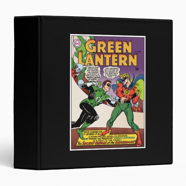 Green Lantern in the ring Binder (Front/Spine)
