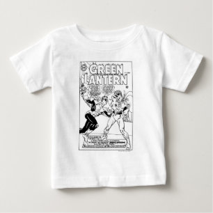Green Lantern in the ring, Black and White Baby T-Shirt