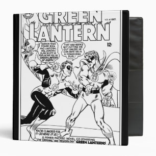 Green Lantern in the ring, Black and White Binder