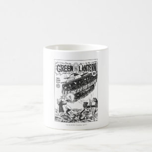 Green Lantern in the trenches, Black and White Coffee Mug