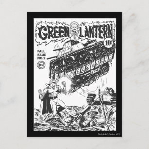Green Lantern in the trenches, Black and White Postcard