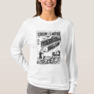Green Lantern in the trenches, Black and White T-Shirt