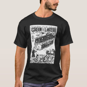 Green Lantern in the trenches, Black and White T-Shirt