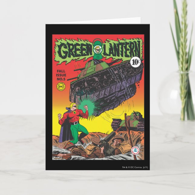 Green Lantern in the trenches Card (Front)