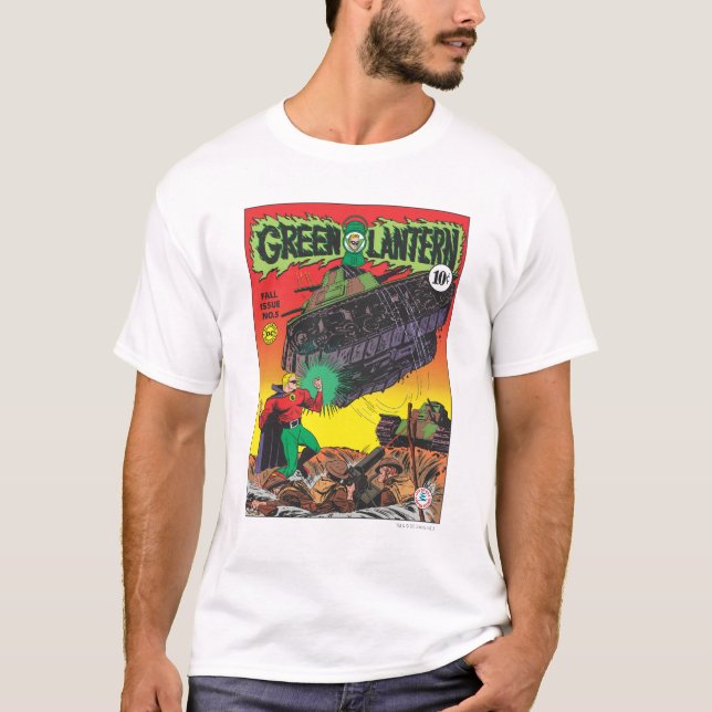 Green Lantern in the trenches T-Shirt (Front)