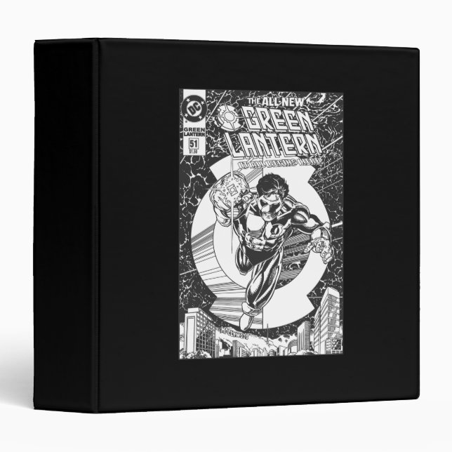 Green Lantern - It all begins here, Black and Whit Binder (Front/Spine)