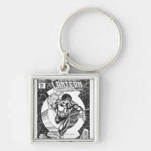 Green Lantern - It all begins here, Black and Whit Keychain