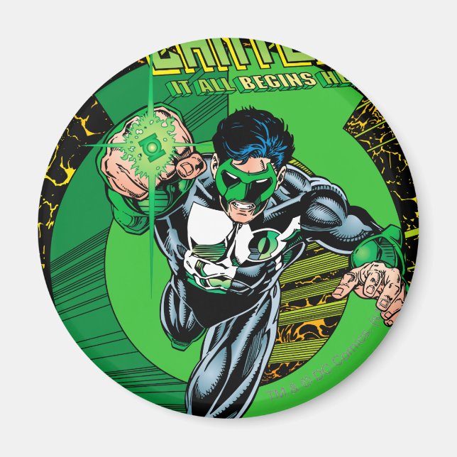 Green Lantern - It all begins here Magnet (Front)