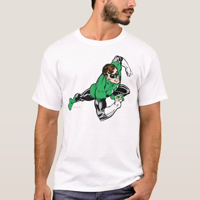 Green Lantern Leap Right T-Shirt (Front)