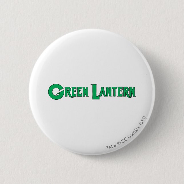 Green Lantern Letters 2 Inch Round Button (Front)