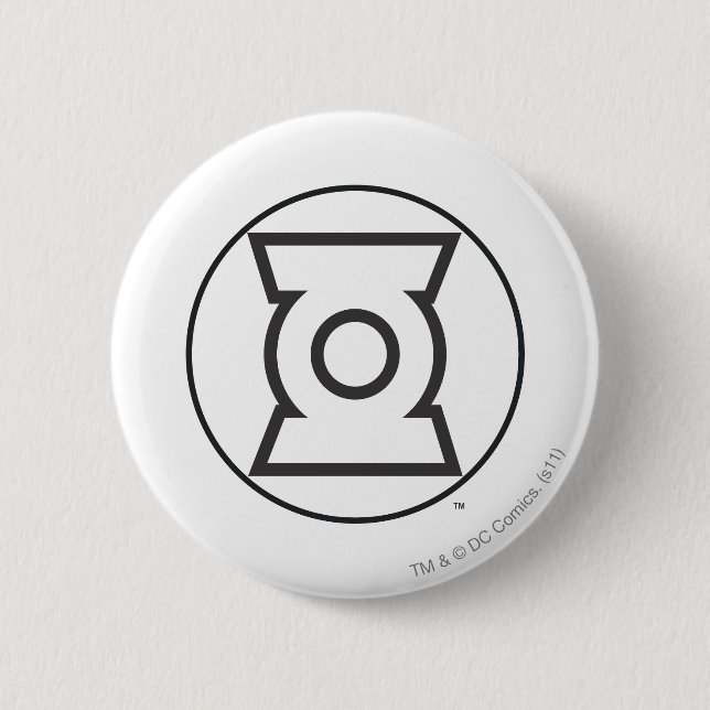Green Lantern Logo 12 2 Inch Round Button (Front)