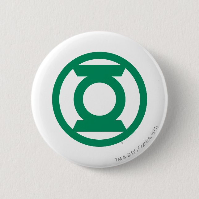 Green Lantern Logo 13 2 Inch Round Button (Front)