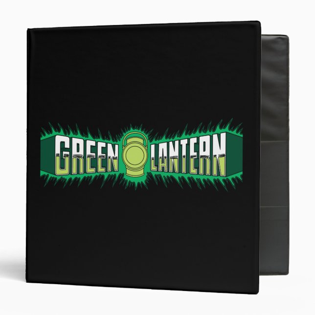 Green Lantern Logo - Green Flames Binder (Front/Inside)