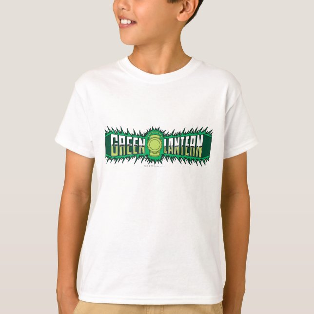 Green Lantern Logo - Green Flames T-Shirt (Front)