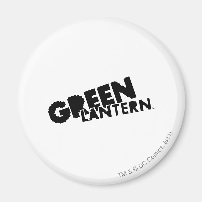 Green Lantern Logo - Pixels Magnet (Front)