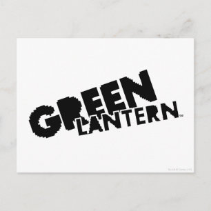 Green Lantern Logo - Pixels Postcard