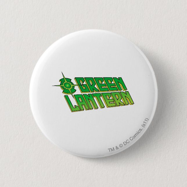 Green Lantern Logo - Slanted 2 Inch Round Button (Front)