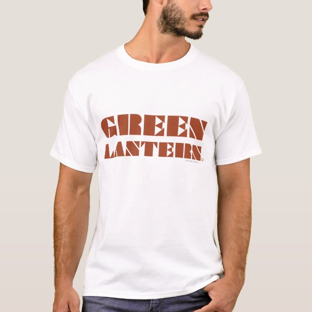 Green Lantern Logo - Tan T-Shirt (Front)