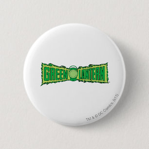 Green Lantern Logo with Lantern 2 Inch Round Button