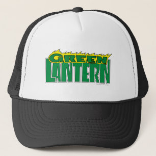 Green Lantern Logo - Yellow Flames Trucker Hat