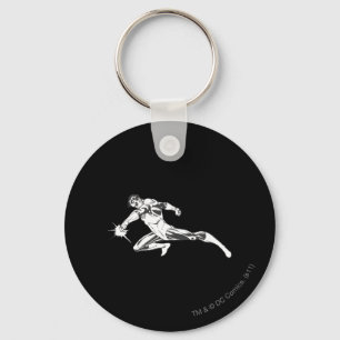 Green Lantern Lunges Down Keychain
