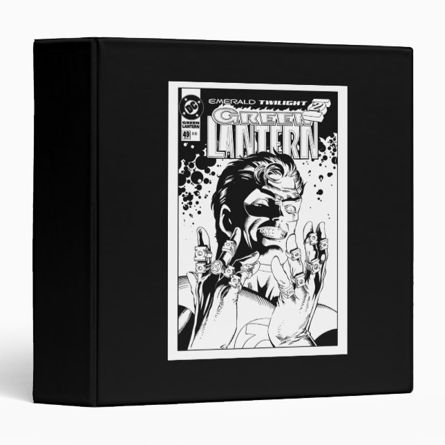 Green Lantern  - Many Rings, Black and White Binder (Front/Spine)