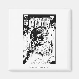 Green Lantern - Many Rings, Black and White Magnet