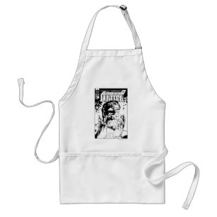 Green Lantern  - Many Rings, Black and White Standard Apron