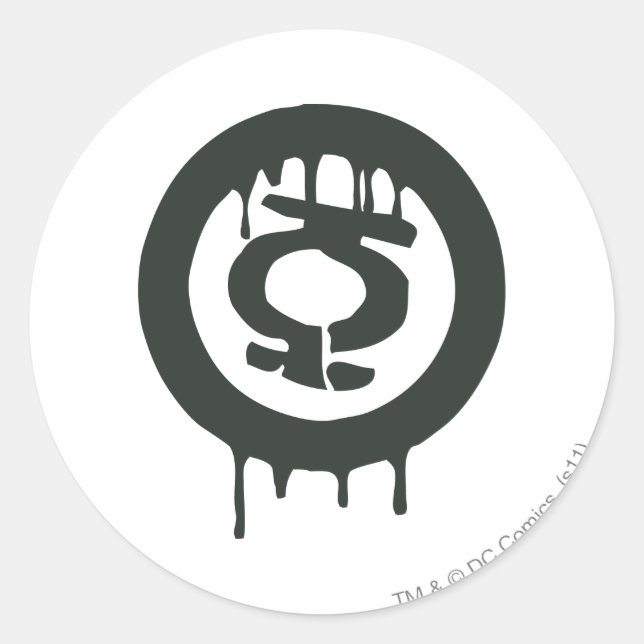 Green Lantern Paint Symbol Classic Round Sticker (Front)