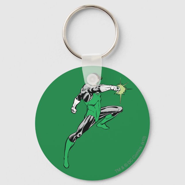 Green Lantern Pointing Ring Keychain (Front)